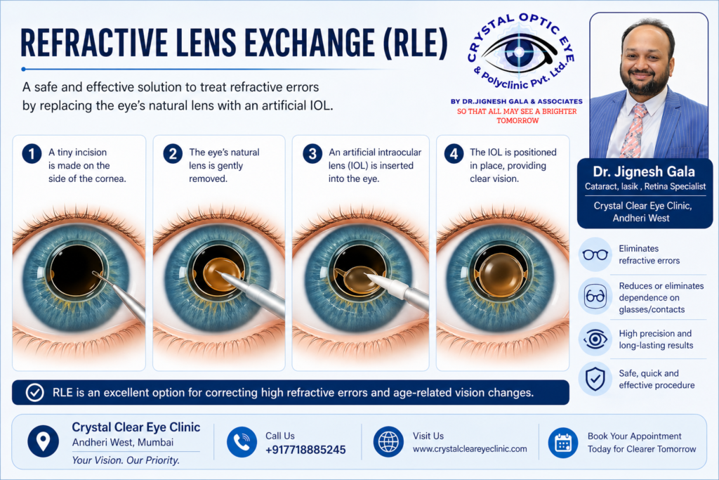 Dr Jignesh gala founder of crystal clear eye hospital andheri explains rle eye surgery