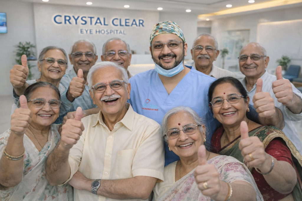 Dr Jignesh gala best eye surgeon with all happy patients