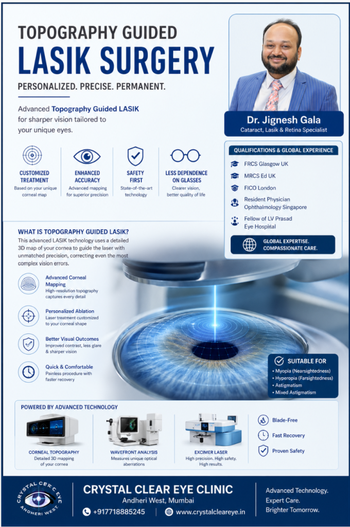 Learn from expert dr Jigensh gala regarding topography guided lasik