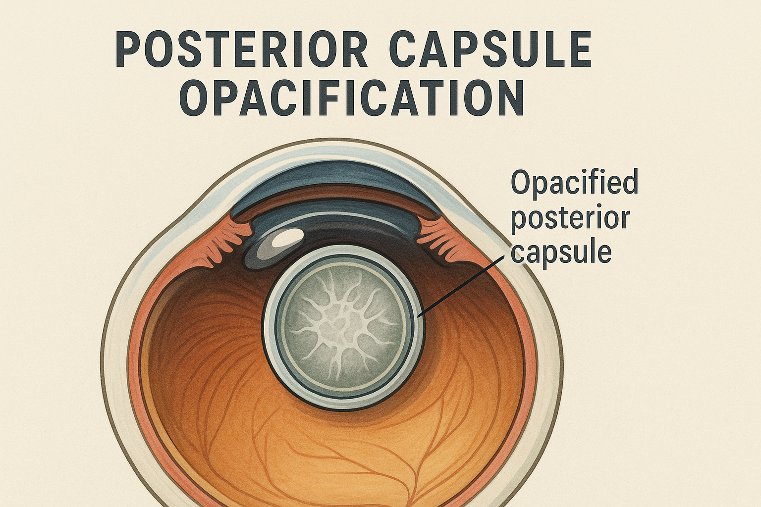 Image shows posterior capsular opacification after cataract surgery dr Jignesh gala crystal clear ete hospital  andheri