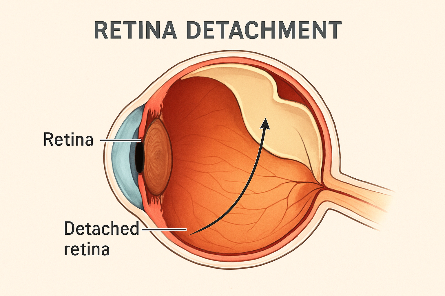 Retina detachment