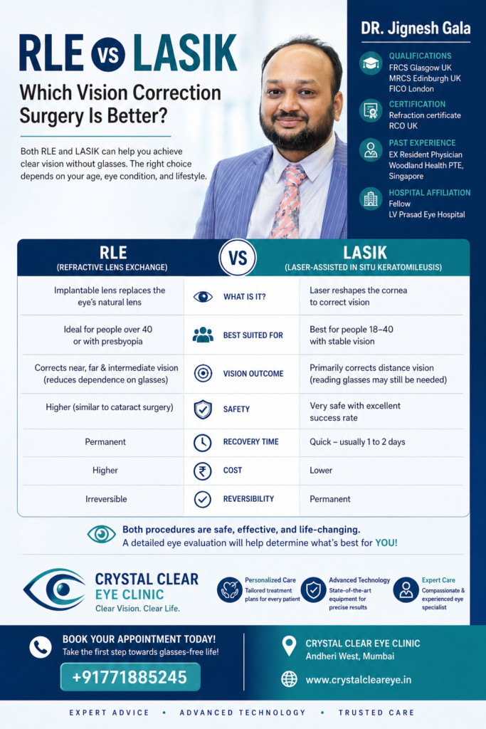 Difference between rle and lasik